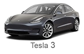 Bilde av Tesla Model 3 med tekst