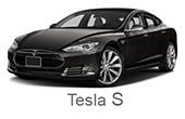 Bilde av Tesla Model S med tekst