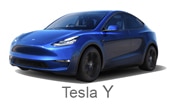 Bilde av Tesla Model Y med tekst